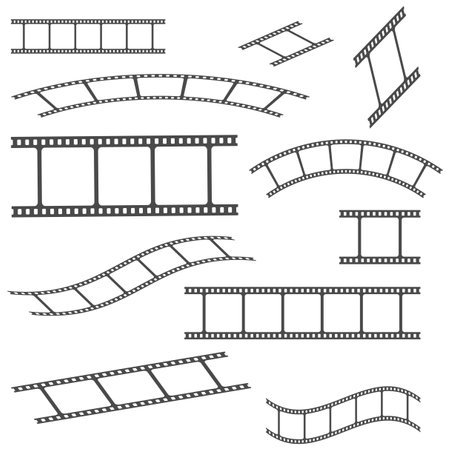 Filmstrips for photography concept. Vector illustration. EPS 10.のイラスト素材
