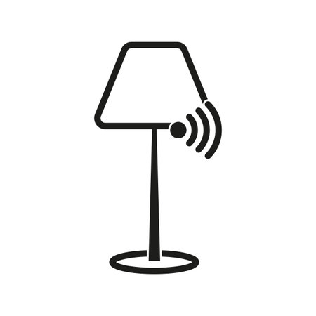 smart lamp icon. Vector illustration. EPS 10.のイラスト素材