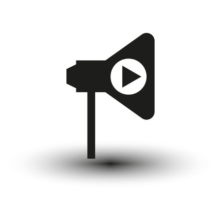 Video marketing icon. Vector illustration. EPS 10.のイラスト素材