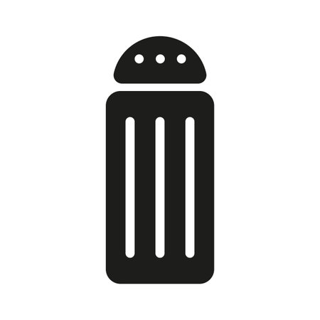 Icon of salt shaker in electric blue, symbolizing fashion accessory brandのイラスト素材