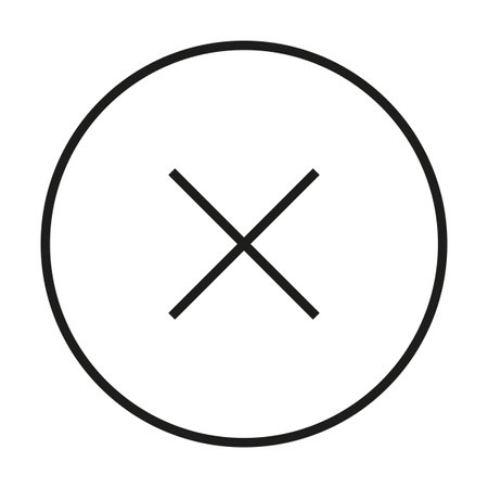 Icon cross symbol. Error, wrong sign. Negative, simple design. Vector illustration. EPS 10.