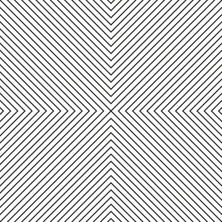 Geometric line pattern. Abstract vector background. Black and white. Symmetrical design.のイラスト素材