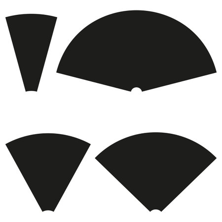 Circular sectors. Pie chart. Segment symbol. Vector illustration.のイラスト素材