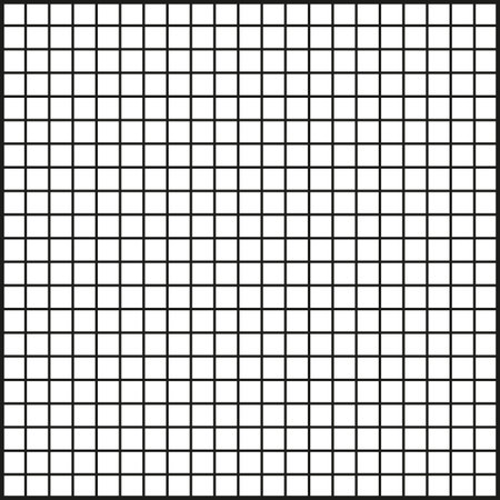 Minimal grid pattern. Square vector mesh. Simple white layout. Abstract background icon.のイラスト素材