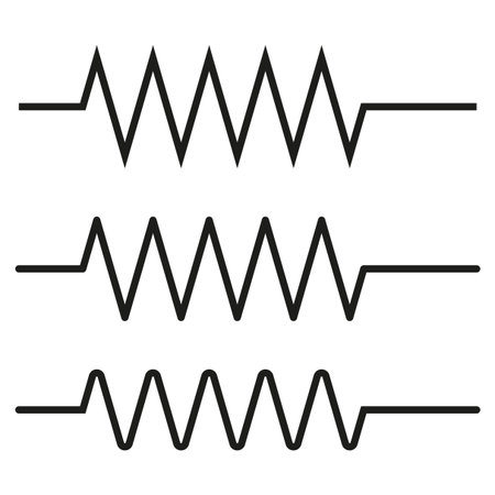 Signal wave icon. Zigzag waveform illustration. Three vector lines. Minimal black design.のイラスト素材