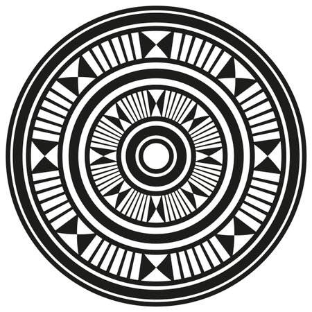 Gear circle element. Round mechanism symbol. Industrial vector form. Mechanical design.のイラスト素材