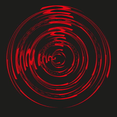Abstract swirl pattern. Red vector background. Dynamic circular lines. Modern motion graphic. EPS 10.のイラスト素材