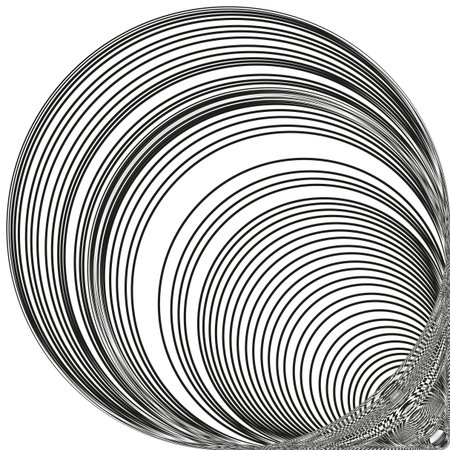 Abstract spiral pattern. Concentric line design. Dynamic swirl Vector. Hypnotic visual artwork. EPS 10.のイラスト素材