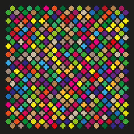 Colorful mosaic background. Abstract tile pattern. Squares grid illustration. Multicolored geometric design.のイラスト素材