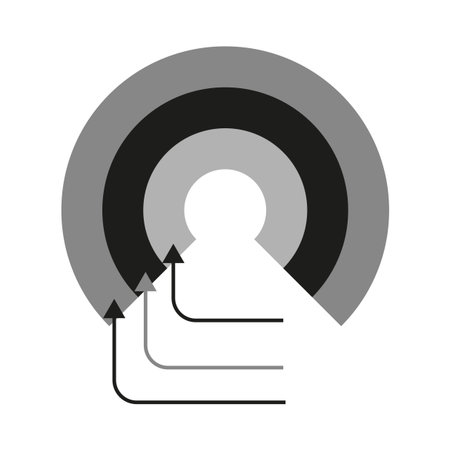 Geometric icon illustration. Minimalist shape graphic. Creative line symbol. Vector abstract design. EPS 10.のイラスト素材