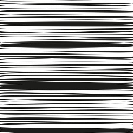 Horizontal line stripes. Abstract grunge pattern. Rough drawn Vector. Monochrome texture background. EPS 10.のイラスト素材