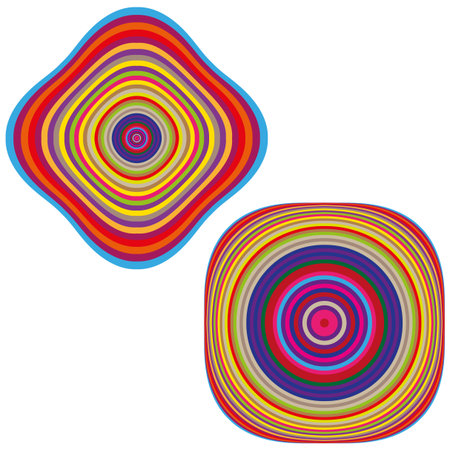 Abstract spiral shapes. Colorful modern pattern. Creative vector illustration. Abstract artistic design. EPS 10.のイラスト素材
