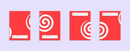 Minimal vector covers design template.のイラスト素材