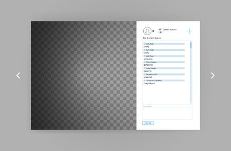 Mockup of social network photo frame.のイラスト素材