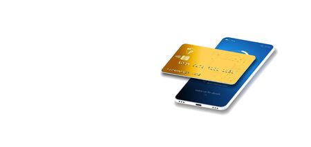 Isometric map of the world with the global financial system. Money transfer all over the world. Online money transfer concept. Businessman transfers money through a mobile app anywhere in the world.のイラスト素材