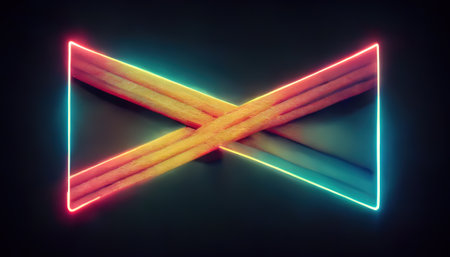 Futuristic technology abstract background with lines for network, big data, data center, server, internet, speed. Abstract neon lights into digital technology tunnel.の素材