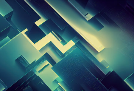 Futuristic data flow, data transfer technology. Cyberpunk, big data and cybersecurity. Cyberspace, blockchain transactions. abstract technology backgroundの素材