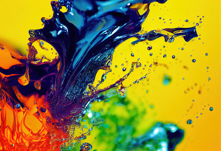 abstract color splashの素材