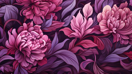 Luxurious lilac wallpaper. Banner with flowers. Watercolor pink, blue, lilac spots on a white background.の素材