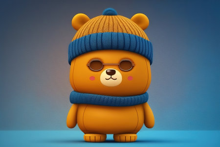 funny bear, cartoon characterの素材