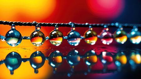 frozen water drops, beautiful gradientの素材