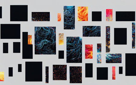 abstract background consisting of different textures. color gradientの素材