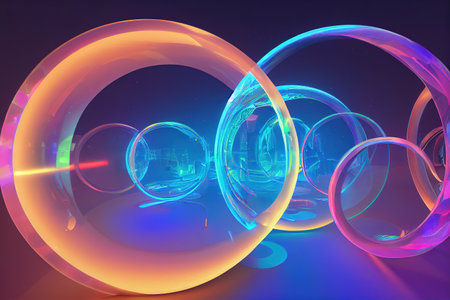 a portal with a complex technological design, a portal to another world,の素材