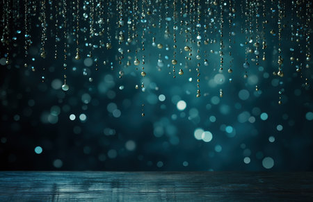 dark blue background with drops and highlightsの素材