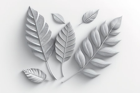 art plants on a white background, minimalismの素材