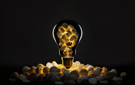 growing business concept, money rendering for finance, investmentの素材