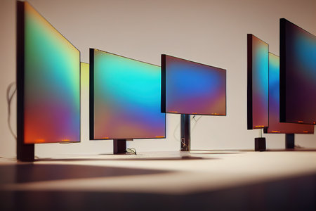 Futuristic data flow, data transfer technology. Cyberpunk, big data and cybersecurity. Cyberspace, blockchain transactions. abstract technology background,の素材