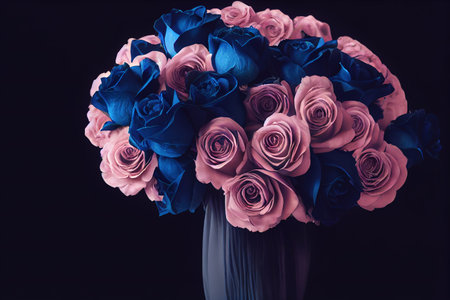 roses on a dark background, beautiful bud, desktop wallpapers, congratulationsの素材