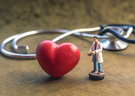 Human heart, human organ, scientific imageの素材