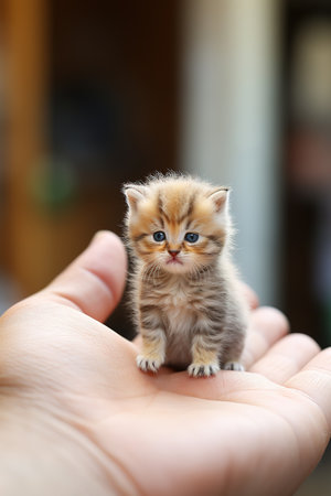 Cute little kitten. Copy spaceの素材