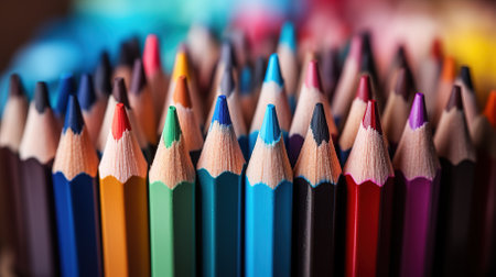 Image of a set of colored pencils.の素材