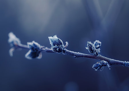 Unearthly beauty of nature: close-up of willows showered with dew against a natural backgroundの素材