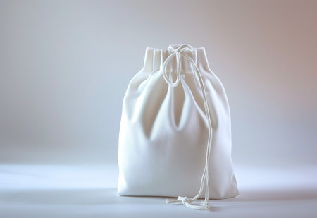Elegantly tied linen bags - an aesthetic and environmentally friendly gift for gift or storage, a quality imageの素材
