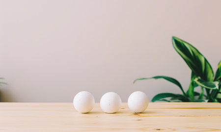 Elegant collection of Easter eggs in pastel colors and delicate spring flowers on a white backgroundの素材