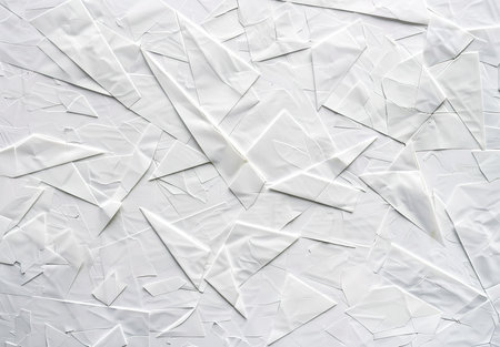 Futuristic white geometric shapes and linesの素材