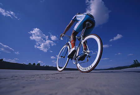 Dynamic cycling on a clear day: speed and intensityの素材