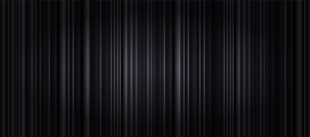 Elegant black curtains set the stage for a grand performance, perfect for theater, opera, or cinema scenes.のイラスト素材