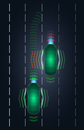 Abstract technology background. Circuit board. Vector illustration for your design.のイラスト素材