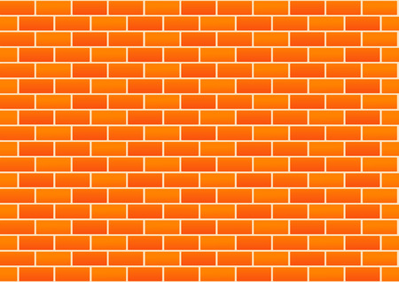 Vector Red Brick Wall Backgroundのイラスト素材