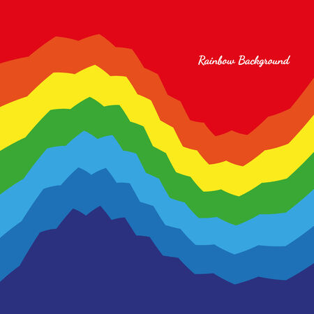 Abstract Swirly Rainbow Colorful Backgroundのイラスト素材