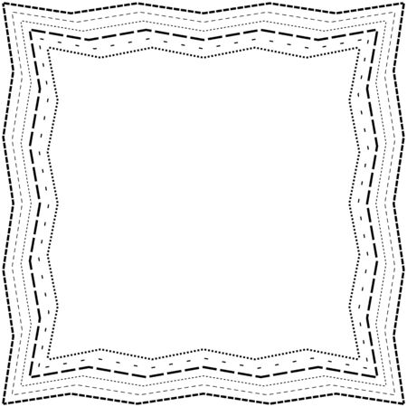 Abstract different lines frame background. Vector Illustrationのイラスト素材