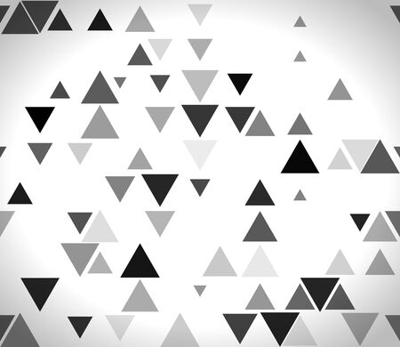 Black and white abstract, geometric background with triangles. Vector Illustrationのイラスト素材