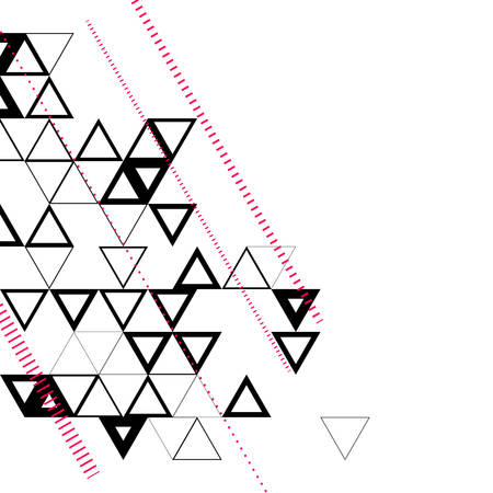 Abstract, geometric background with triangles. Vector Illustrationのイラスト素材