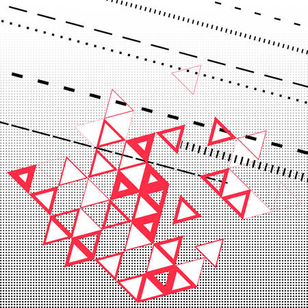 Abstract, geometric background with triangles. Vector Illustrationのイラスト素材