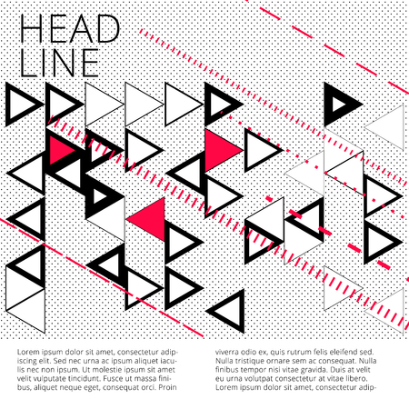 Abstract template background with triangles for designのイラスト素材