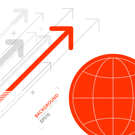 Abstract business background with arrows. Vector Illustrationのイラスト素材